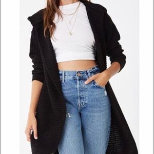 Hooded Longline Cardigan